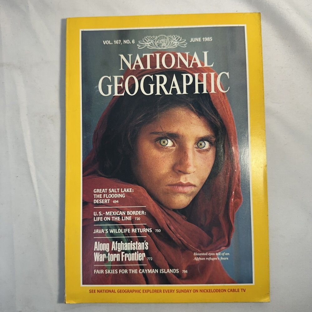 National Geographic June 1985 Afghan Refugee Vol. 167 , NO. 6 Very Good Salt La